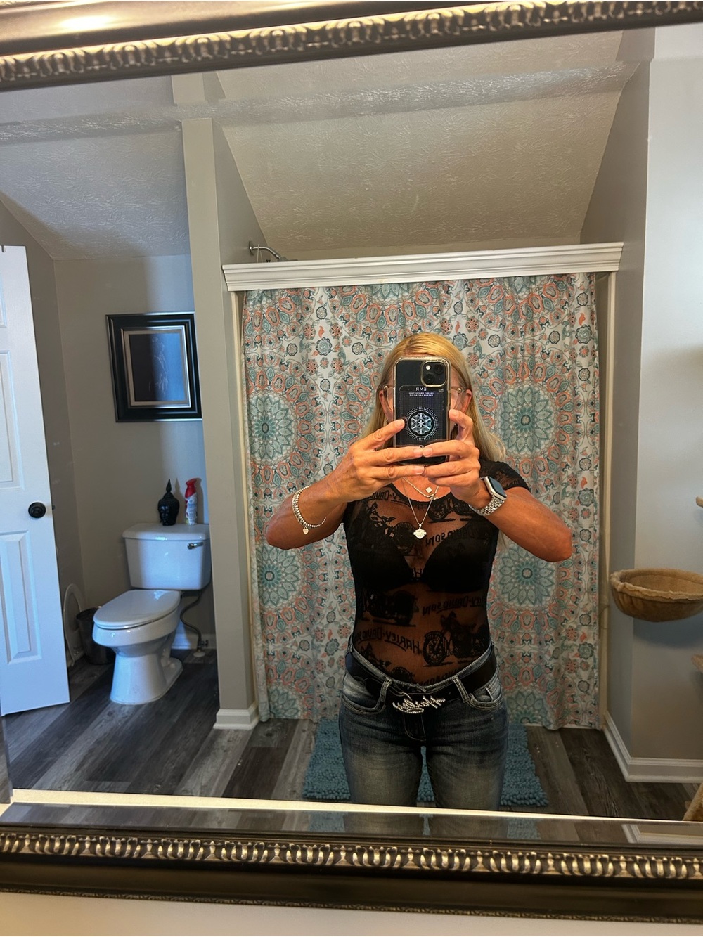 Harley-Davidson lace body suit. One of a kind!